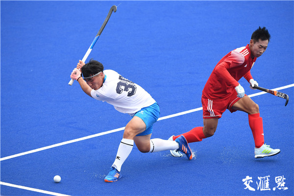 摩洛哥队在男子曲棍球比赛中实现逆袭 摩洛哥队在男子曲棍球比赛中实现逆袭